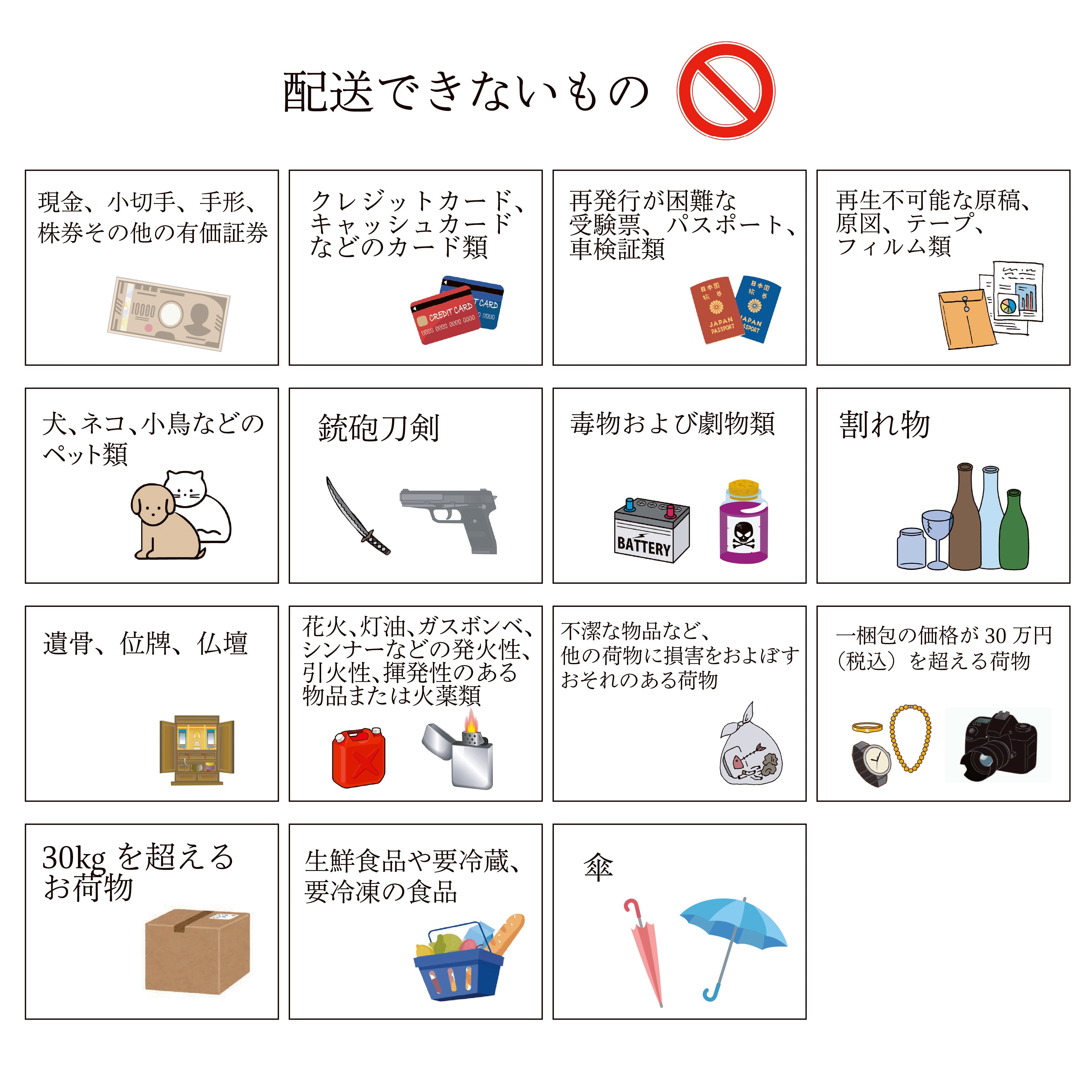 お土産・お忘れ物お届けサービス